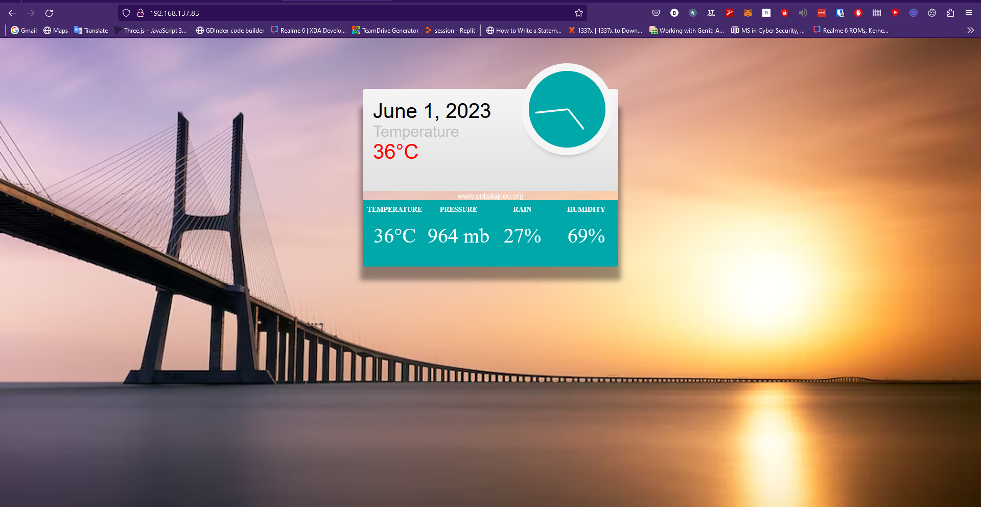 NodeMCU Weather Station